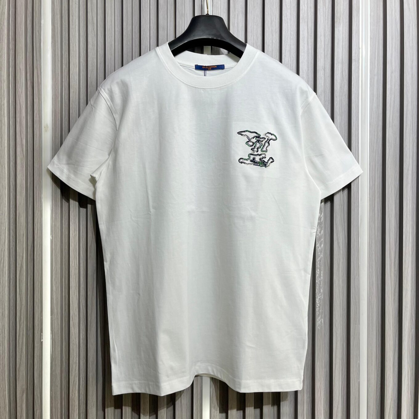 WhatsApp Image 2025-09-13 at 4.29.38 PM Louis Vuitton Embroidered White T-Shirt For Men
