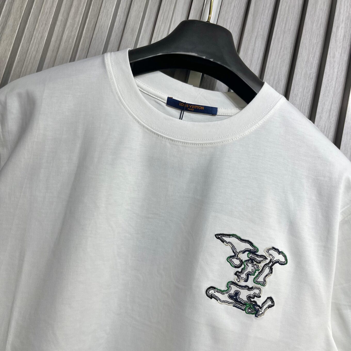 WhatsApp Image 2025-09-13 at 4.29.39 PM (1) Louis Vuitton Embroidered White T-Shirt For Men