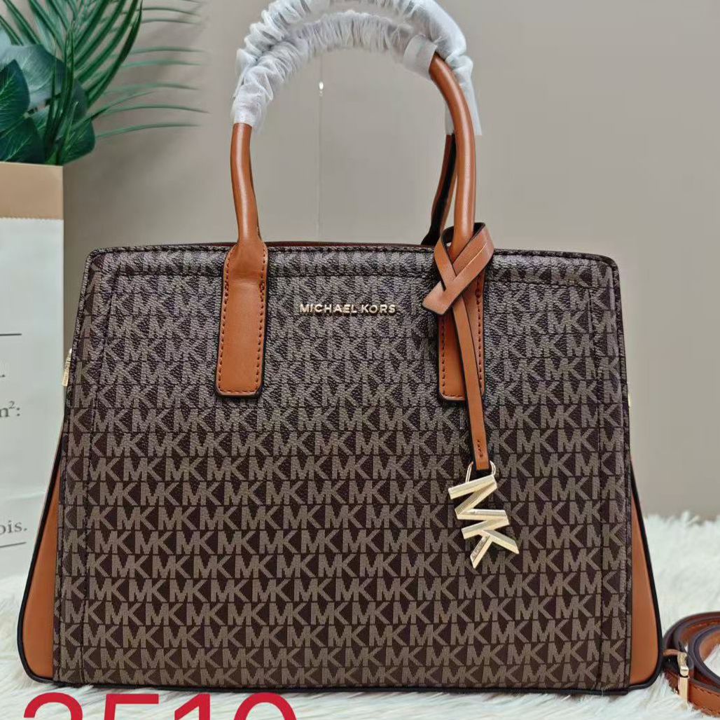 WhatsApp Image 2025-09-17 at 5.21.18 PM Michale Kors Laila Coffee Brown Medium Tote Bag