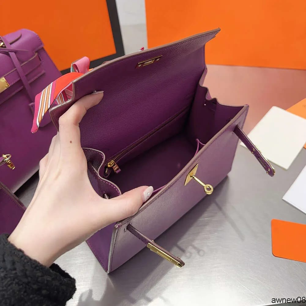 WhatsApp Image 2025-09-17 at 5.59.00 PM Hermes Kelly 25cm Purple Premium Handbag (With Double Box)
