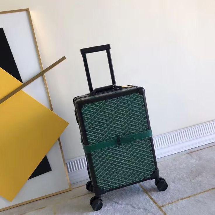 WhatsApp Image 2025-09-17 at 7.39.04 PM Goyard Bourget PM Green 20Inch Cabin Trolley Bag
