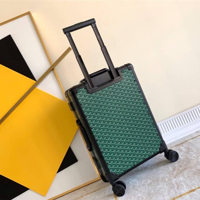 WhatsApp Image 2025-09-17 at 7.39.05 PM (2) Goyard Bourget PM Green 20Inch Cabin Trolley Bag