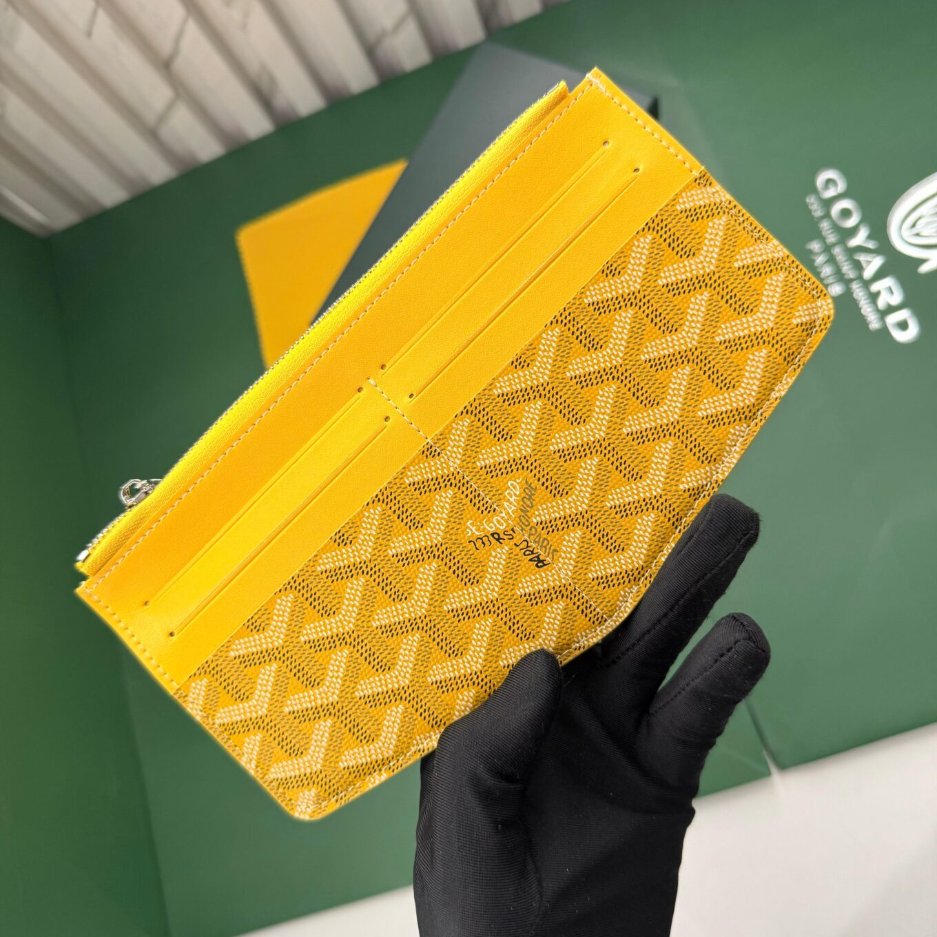 WhatsApp Image 2025-09-27 at 4.04.48 PM (1) Goyard Insert Louise Yellow Premium card wallet