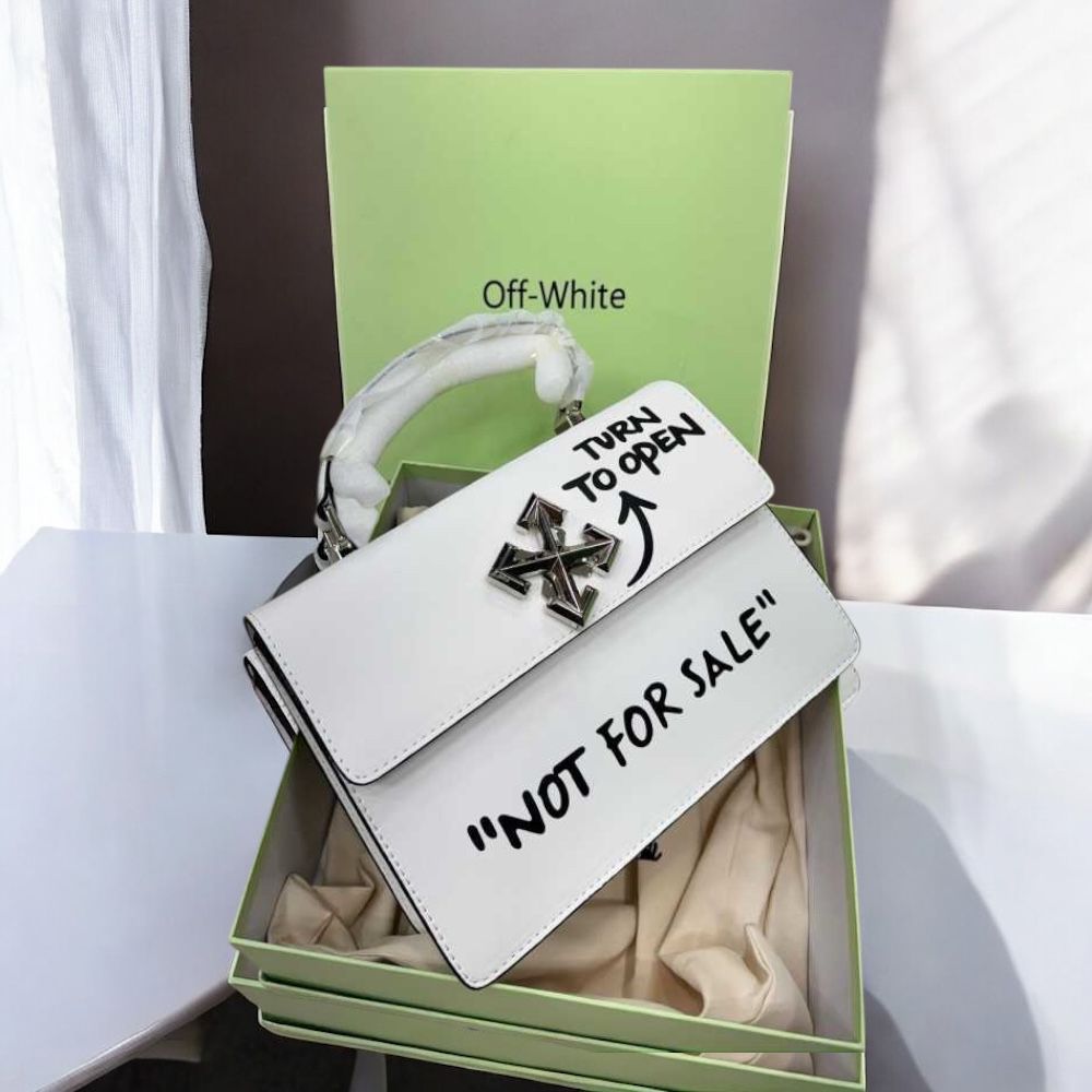 WhatsApp Image 2025-09-27 at 5.56.47 PM Off White Jitney Top Handle White NFS Bag (With Box)