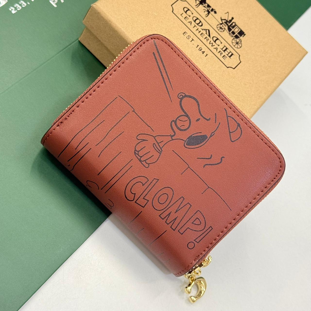 WhatsApp Image 2025-10-04 at 7.03.31 PM Coach X Peanuts Essential Brown Billfold Wallet