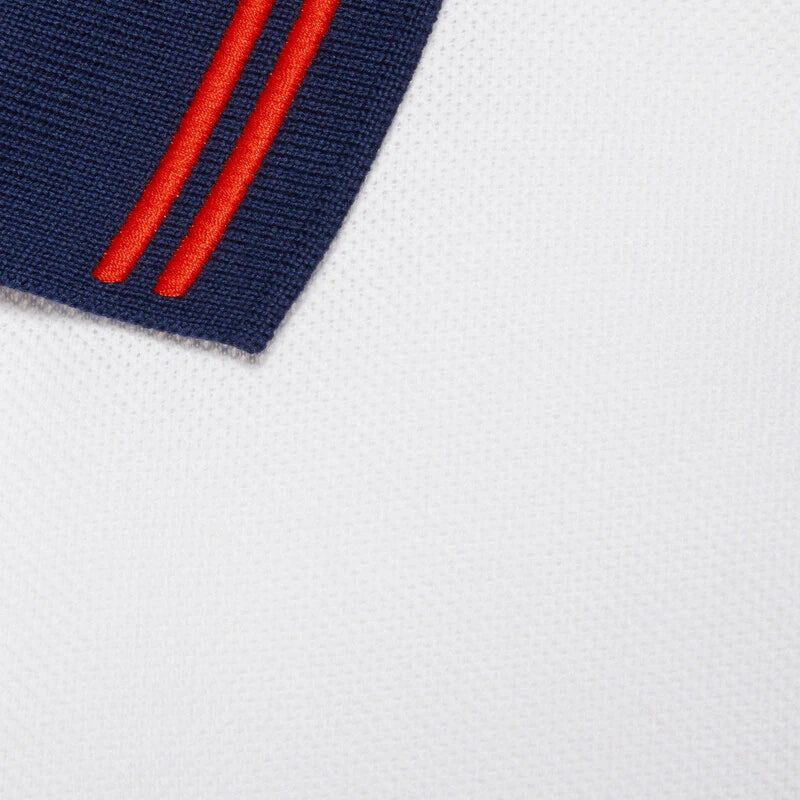 WhatsApp Image 2025-10-08 at 5.33.12 PM Gucci White Polo Tshirt with Blue Collar Trim
