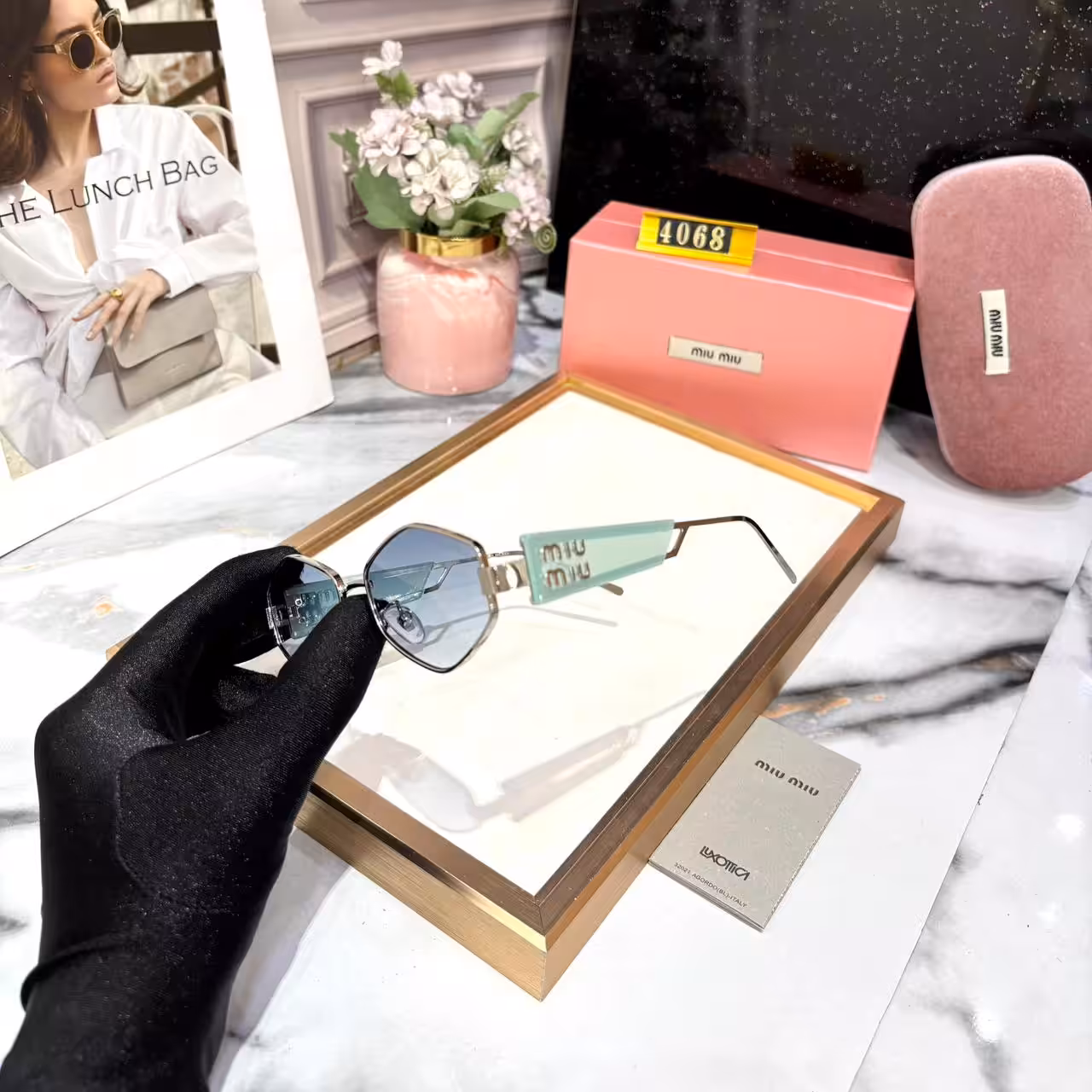 WhatsApp Image 2026-01-08 at 2.37.33 AM Miu Miu Hexagon Light Green Blue Sunglass For Women