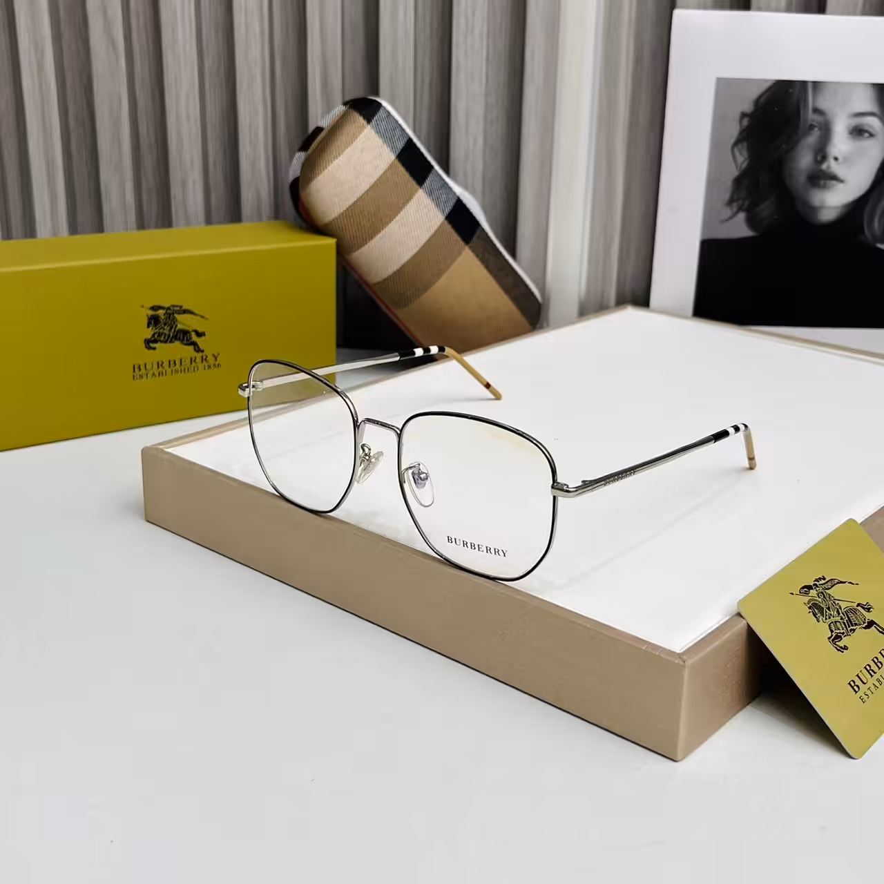 WhatsApp Image 2025-10-31 at 6.20.42 PM Burberry Oversized Hexagolnal Unisex Premium Optical Frame