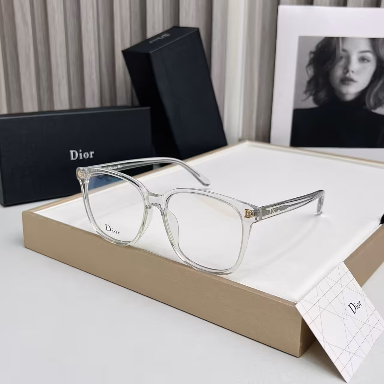 WhatsApp Image 2025-11-03 at 7.54.16 PM Dior CD Wayfarer Transaprent Frame Premium Unisex Eyeglass
