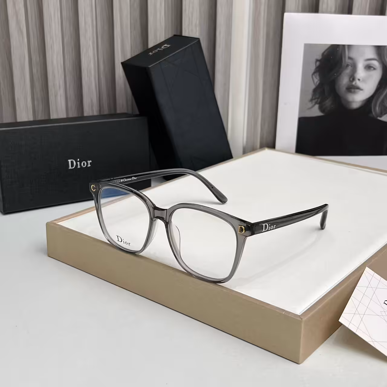 WhatsApp Image 2025-11-03 at 8.00.18 PM Dior CD Wayfarer Gray Frame Premium Unisex Eyeglass