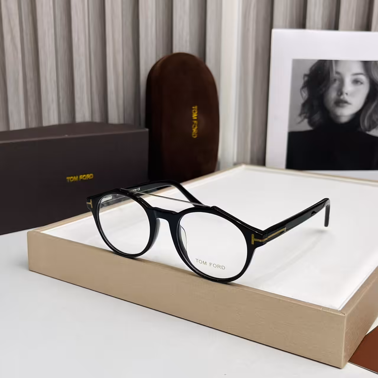 WhatsApp Image 2025-11-03 at 8.31.42 PM Tom Ford Round Black Frame Womens Premium Optical Frame