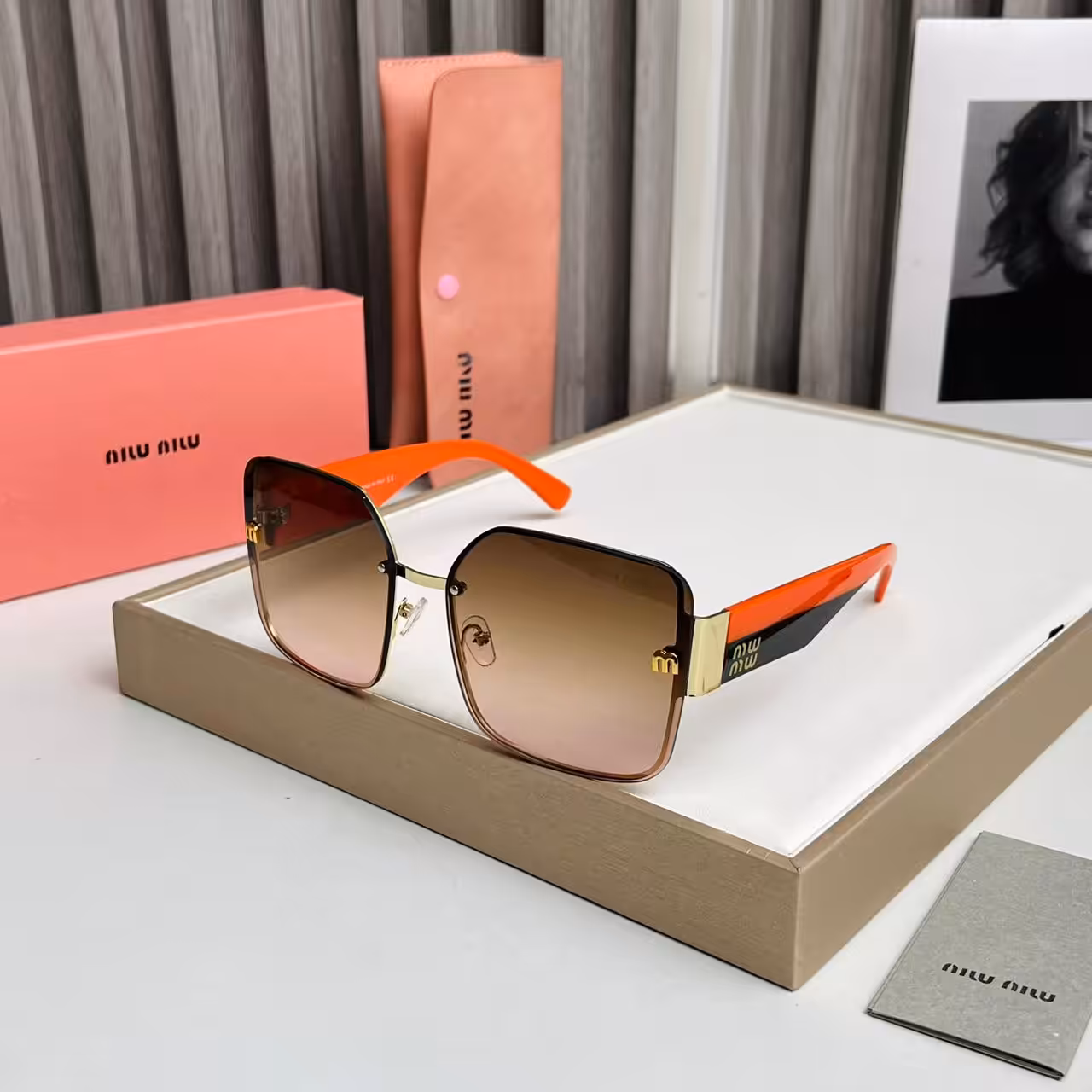 WhatsApp Image 2025-11-12 at 5.42.16 PM Miu Miu Oversized Square Gradient Orange & Brown Sunglass