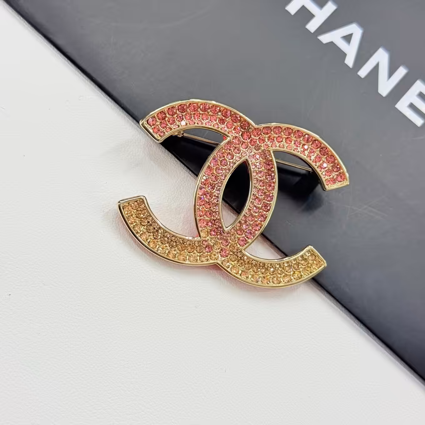 WhatsApp Image 2025-11-17 at 7.29.39 PM Chanel Pink Gold Crystal Brooch