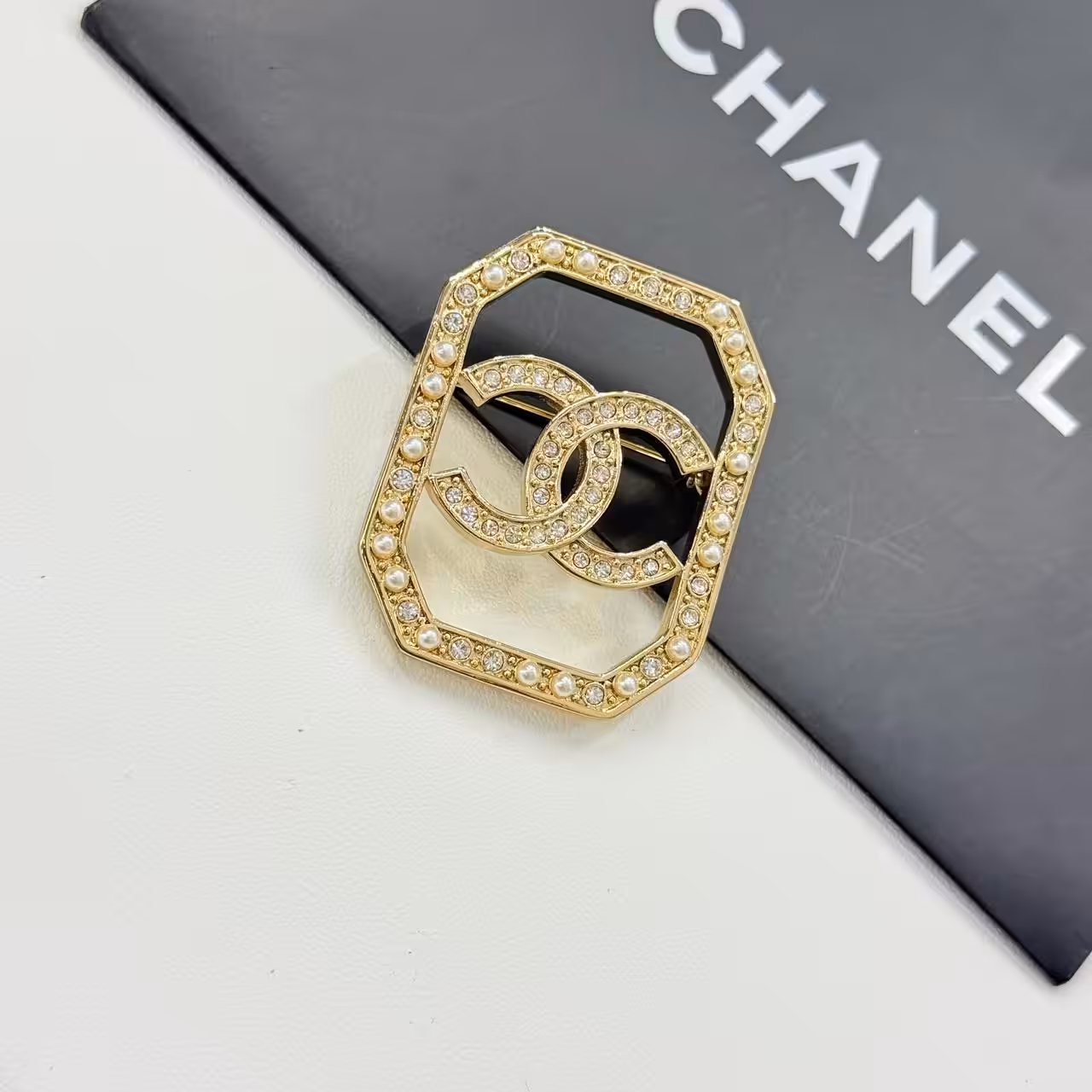 WhatsApp Image 2025-11-17 at 7.30.39 PM Chanel Octagon Crystal Brooch