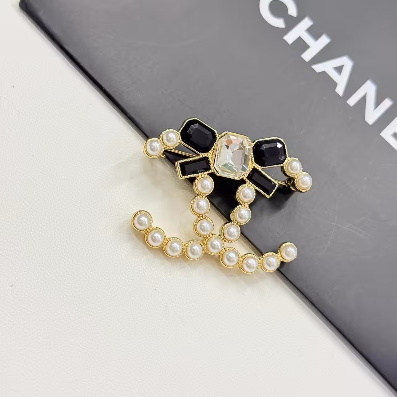 WhatsApp Image 2025-11-17 at 8.08.03 PM Chanel Crystal Pearl CC Brooch