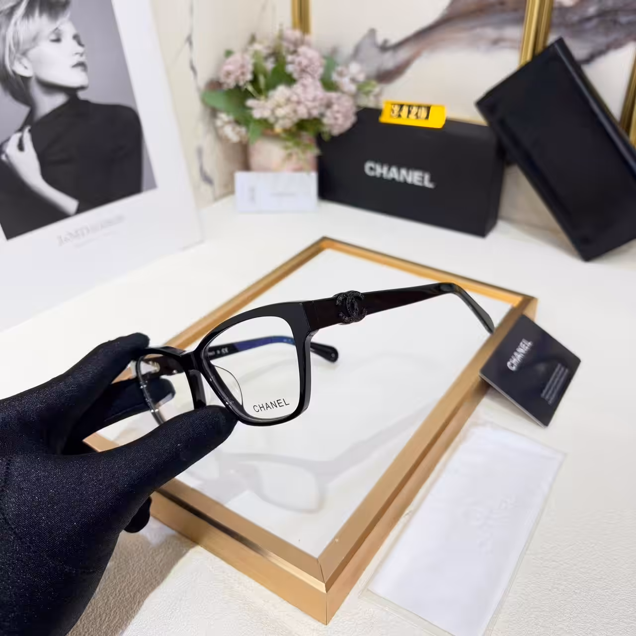 WhatsApp Image 2026-01-08 at 4.24.58 AM (1) Chanel Rectangular Womens Premium Eyeglasses