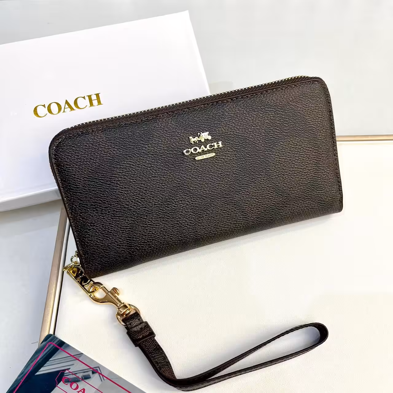 WhatsApp Image 2025-12-02 at 7.28.50 PM Coach Coffee Long Zipper Wallet