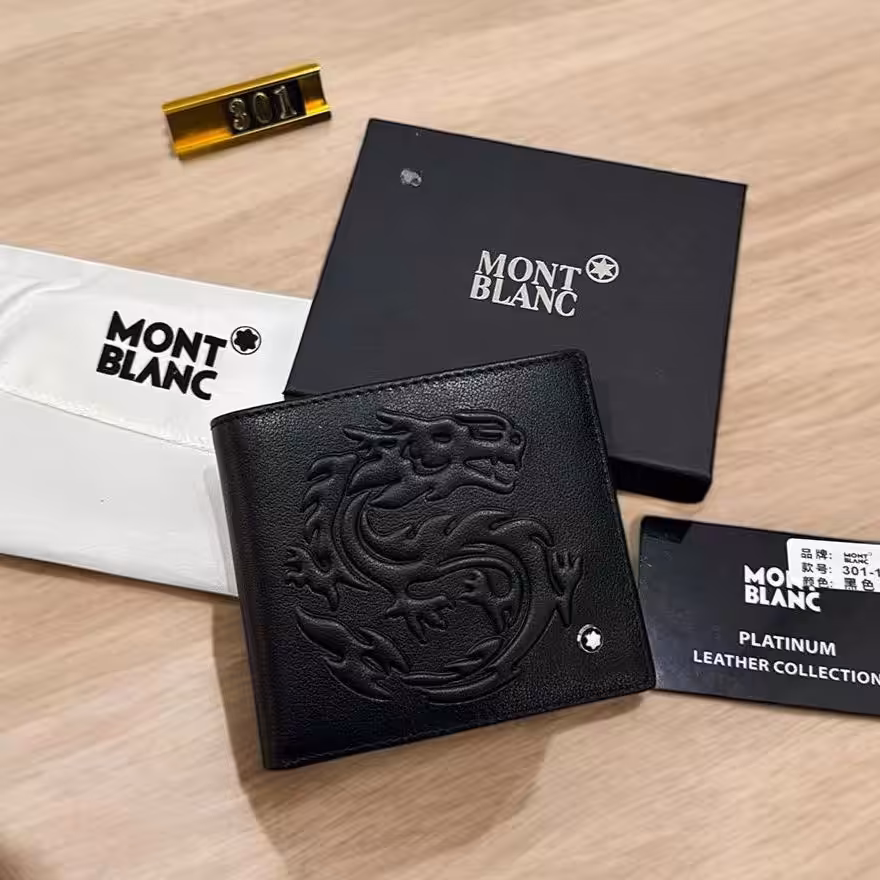 WhatsApp Image 2025-12-17 at 4.58.56 PM Montblanc Black Embossed Dragon Premium Men’s Wallet