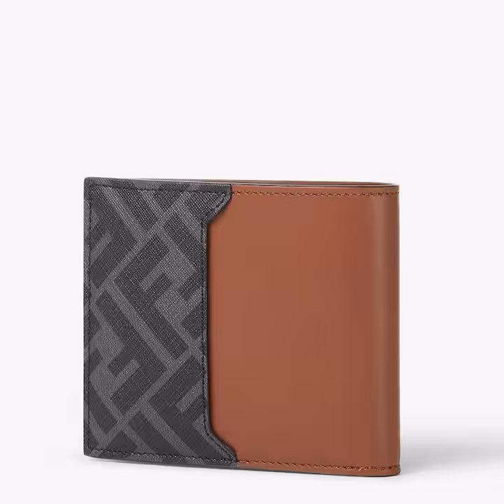 WhatsApp Image 2025-12-19 at 2.46.29 PM (2) Fendi FF Squared Bifold Brown Color Mens Wallet