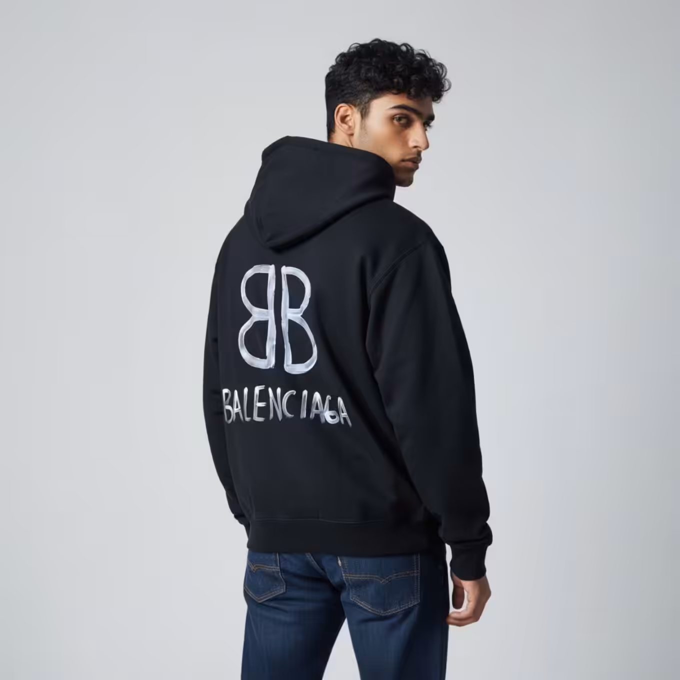 WhatsApp Image 2025-12-19 at 9.21.54 PM (1) Balenciaga BB Black Full Sleeve Men’s Hoodie