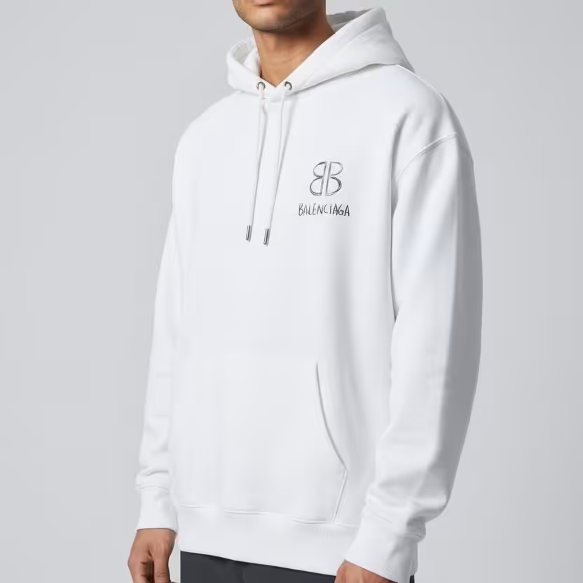 WhatsApp Image 2025-12-19 at 9.26.24 PM Balenciaga BB White Full Sleeve Men’s Hoodie