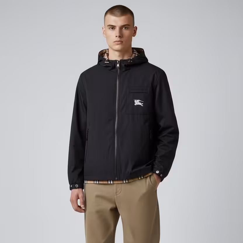WhatsApp Image 2025-12-22 at 6.31.59 PM Burberry Vintage Black Hooded Wind Cheater Jacket