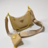 Prada Re-Edition Multi Pochette Apricot Sling Bag (With Box)