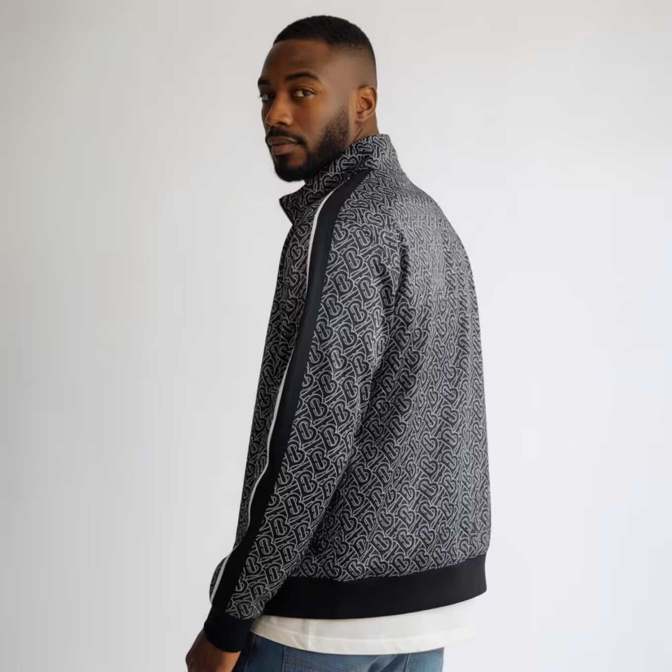 Burberry TB Black Wind Cheater Jacket