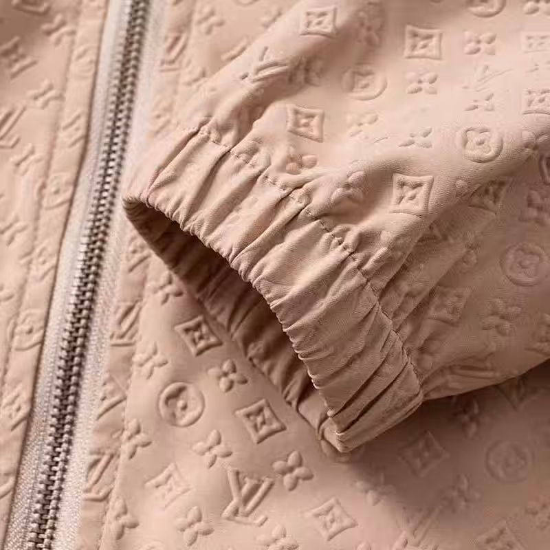 WhatsApp Image 2025-12-27 at 12.52.20 PM (2) Louis Vuitton Embossed Khaki Wind Cheater Jacket
