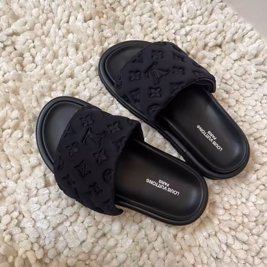 WhatsApp Image 2025-12-30 at 3.13.15 PM Louis Vuitton Pool Pillow Black Mule