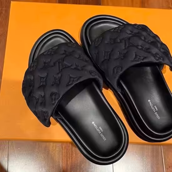 WhatsApp Image 2025-12-30 at 3.13.16 PM Louis Vuitton Pool Pillow Black Mule
