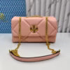 Tory Burch Diamond Kira Pink Color Sling Bag (With Box)
