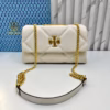 Tory Burch Diamond Kira Beige Color Sling Bag (With Box)