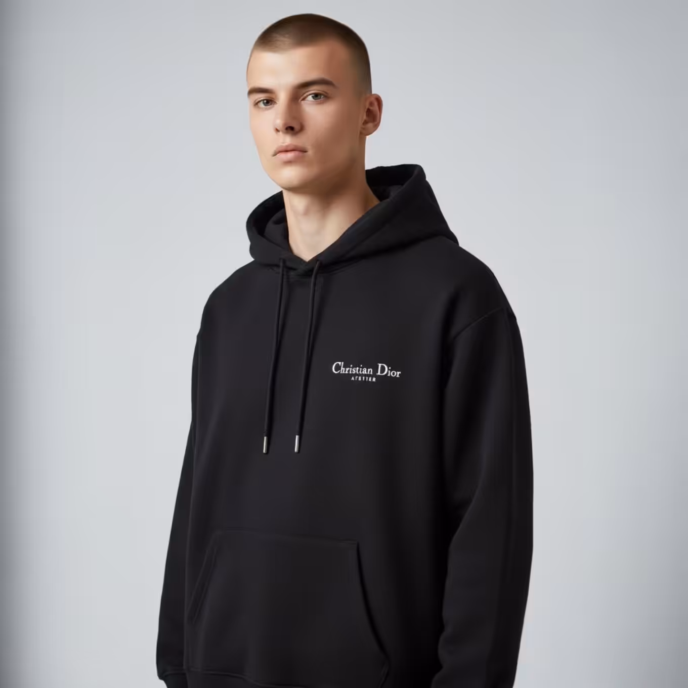 WhatsApp Image 2026-01-08 at 4.22.45 PM (1) Christian Dior Black Full Sleeve Men’s Hoodie