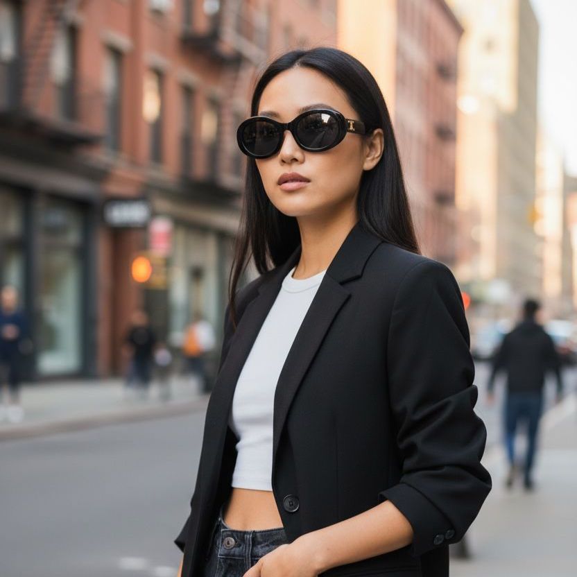 WhatsApp Image 2026-01-08 at 7.09.25 PM Celine Black Oval Sunglasses