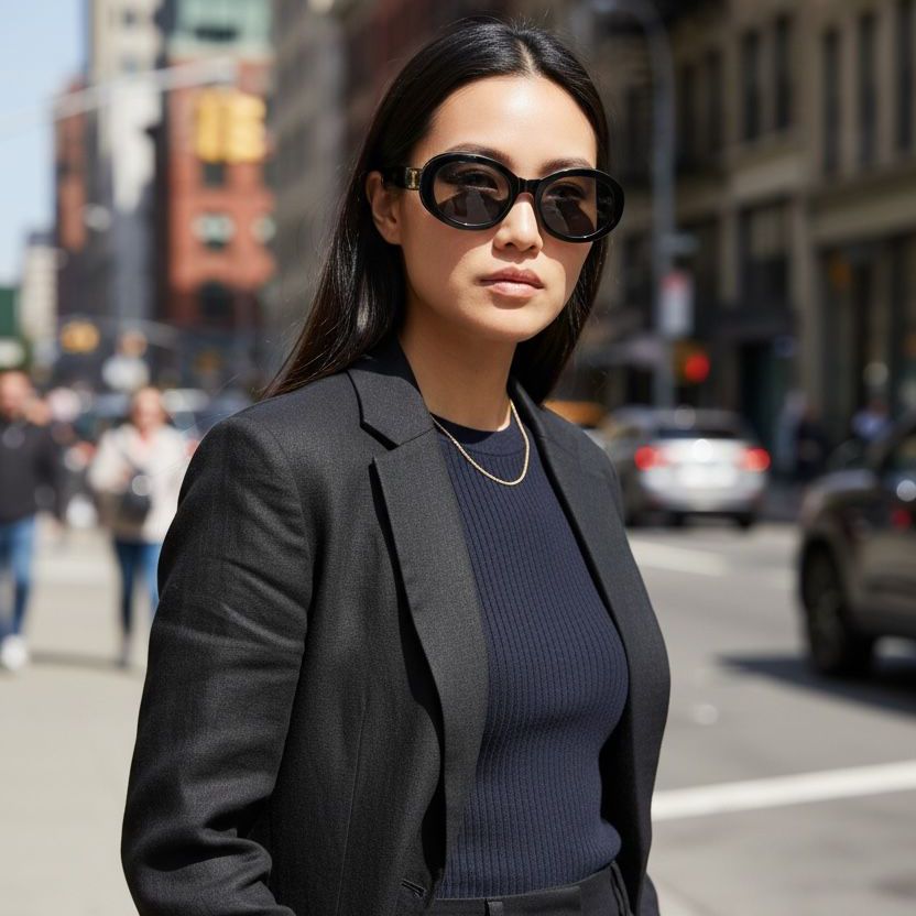 WhatsApp Image 2026-01-08 at 7.09.26 PM Celine Black Oval Sunglasses