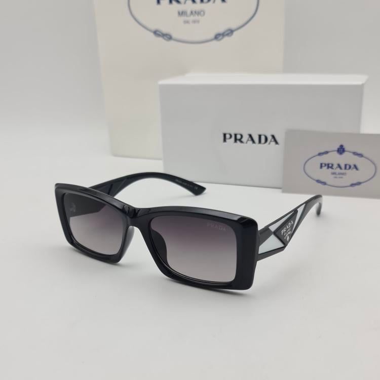WhatsApp Image 2026-01-09 at 18.14.49 Prada White and Black Square Unisex Sunglass
