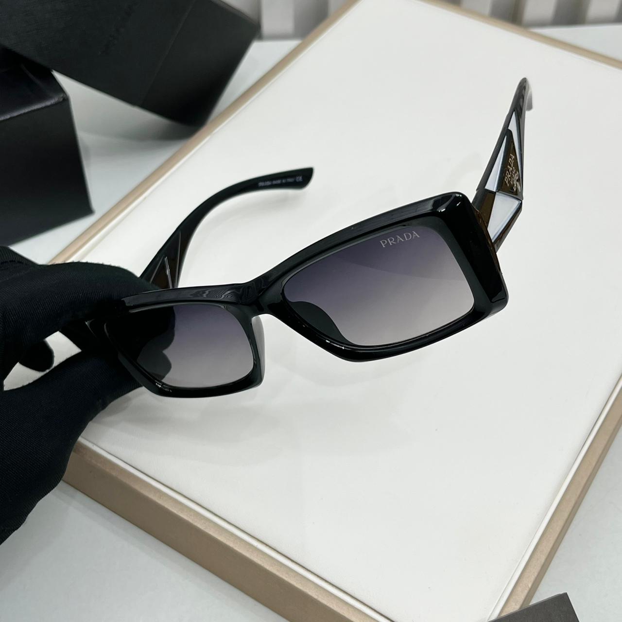 WhatsApp Image 2026-01-09 at 18.18.42 Prada White and Black Square Unisex Sunglass
