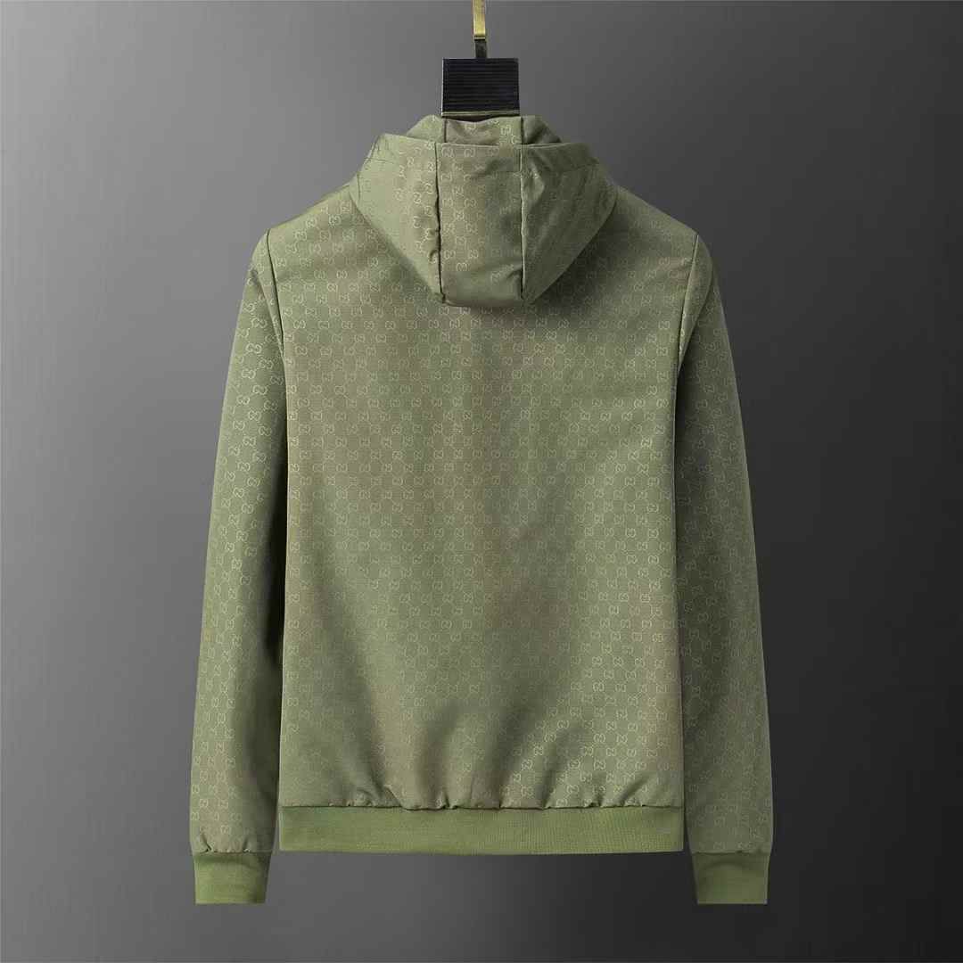 WhatsApp Image 2026-01-15 at 7.12.11 PM (1) Gucci Green Embossed Wind Cheater Jacket