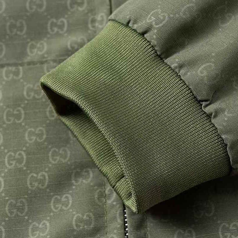WhatsApp Image 2026-01-15 at 7.12.13 PM (2) Gucci Green Embossed Wind Cheater Jacket