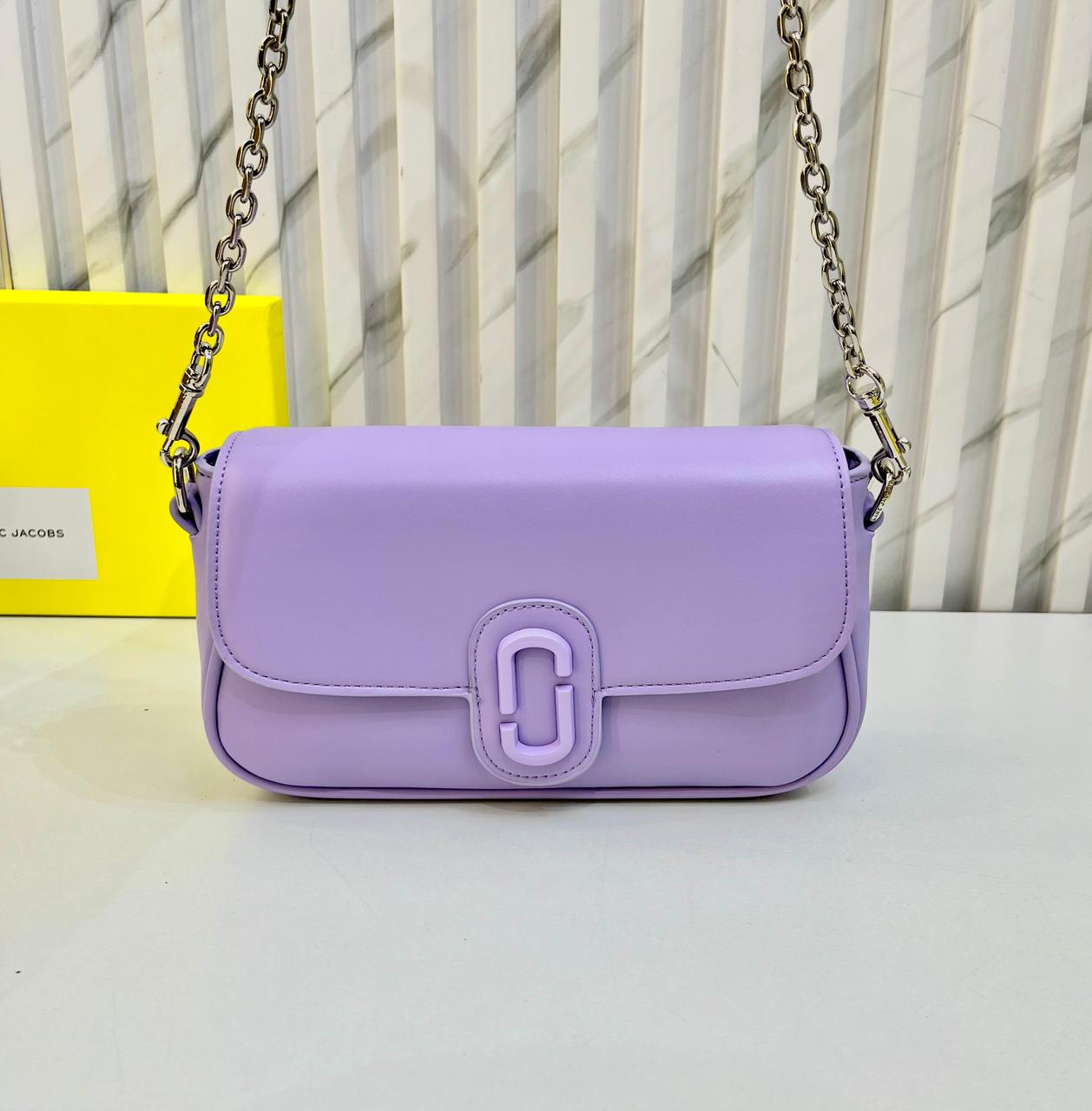 WhatsApp Image 2026-01-16 at 12.49.45 AM (1) Marc Jacob The Clover Purple Color Sling Bag (With Box)