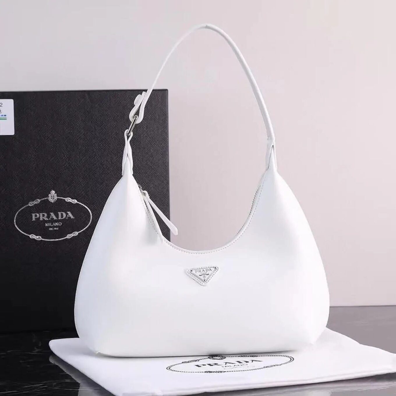 WhatsApp Image 2026-01-22 at 7.58.44 PM Prada Cleo White Premium Shoulder Bag (With Box)