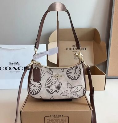 WhatsApp Image 2026-01-23 at 2.36.11 PM (1) Coach Teri Shell Shoulder Bag (With Box)