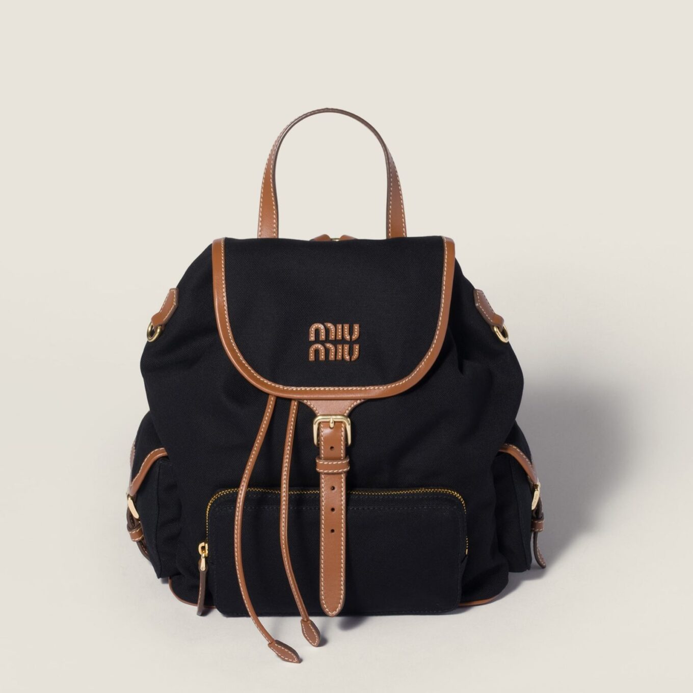 WhatsApp Image 2026-01-23 at 3.08.57 PM Miu Miu Black Canvas Backpack