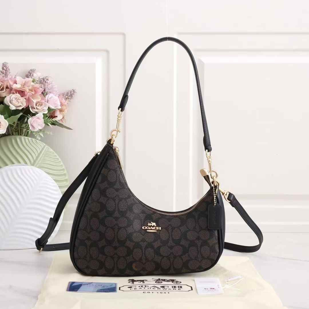 WhatsApp Image 2026-01-24 at 6.27.34 PM Coach Teri Twisted Coffee Shoulder Bag (With Box)