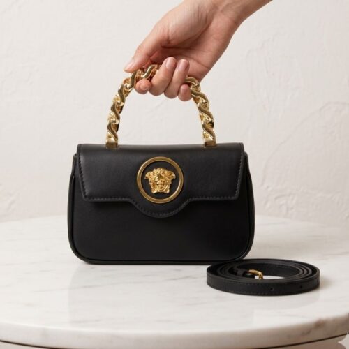 WhatsApp Image 2026-05-28 at 13.51.13 Versace La Medusa Black Color Mini Bag (With Box)