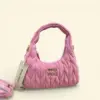 Miu Miu Wander Velvet Pink Shoulder Bag (With Box)