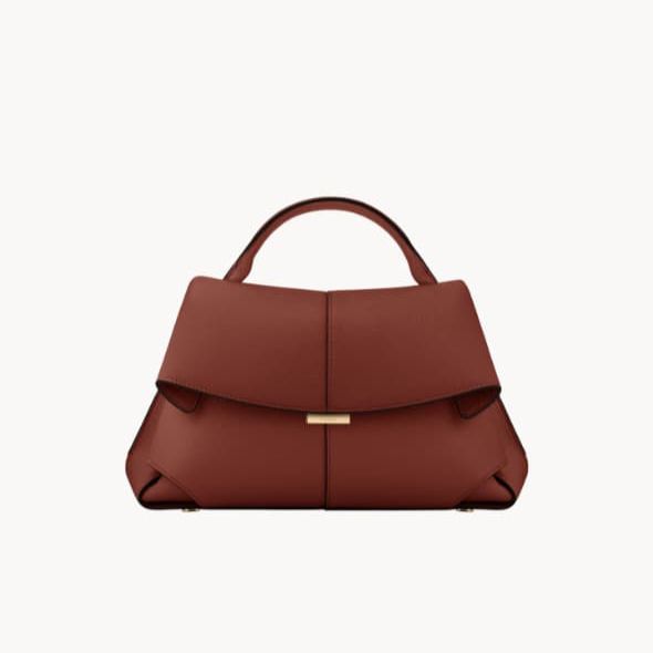 WhatsApp Image 2026-03-09 at 8.07.25 PM (1) Polene Mokki Red Clay Handbag (With Box)