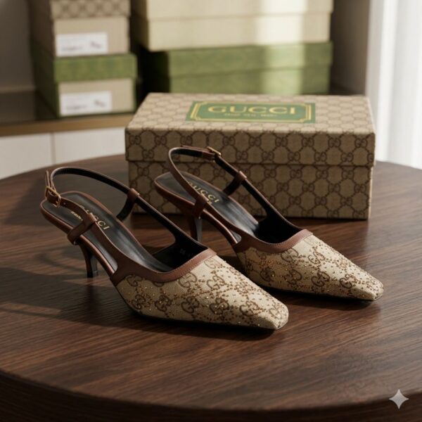 WhatsApp Image 2026-05-26 at 11.34.17 Gucci Beige And Ebony GG Canvas Heel