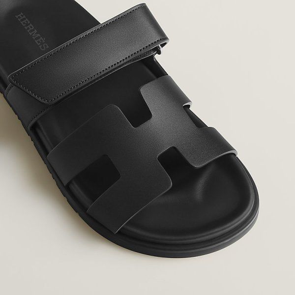 WhatsApp Image 2026-04-11 at 8.09.10 PM (1) Hermes Chypre Black Sandal
